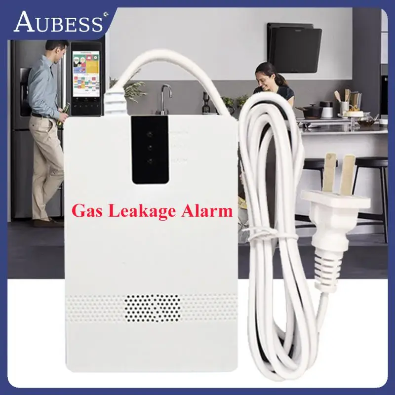 

EU/US/UK AC Plug Smart Gas Leakage Sensor Combustible Methane Propane CH4 LPG Natural Gas Detector Alarm With Indication Light