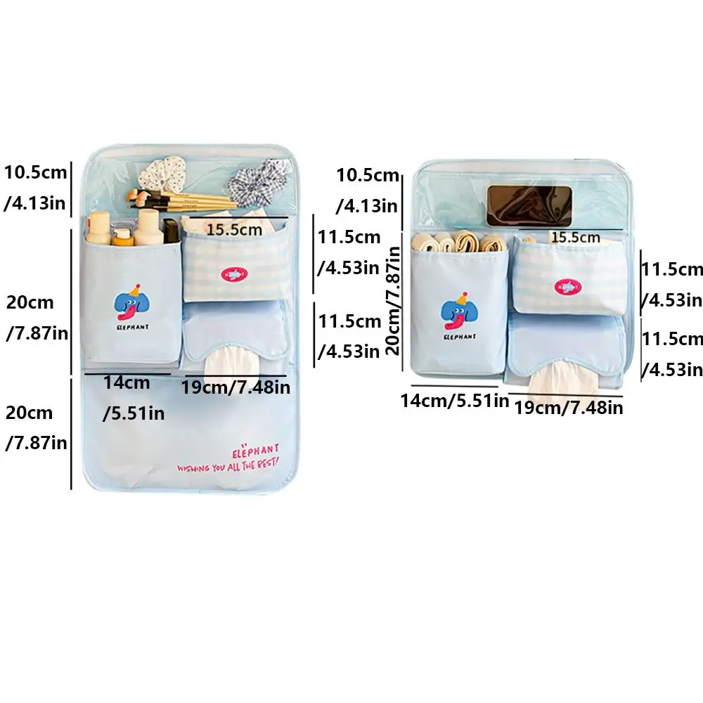 Multi Pocket Car Seat Storage Bag Large Capacity Foldable Rear Door Hanging Bag Easy Installation 2/3 Layers Seatback Pockets