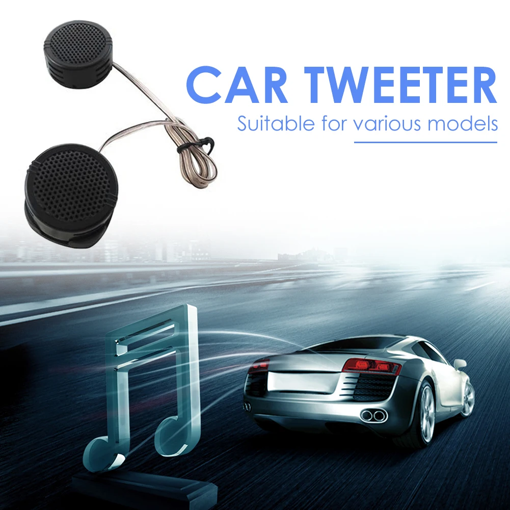 Practical Multi-functional Classic Texture Car Tweeter 500W 4Ohm Dome Speaker High Frequency Auto Audio Loudspeaker
