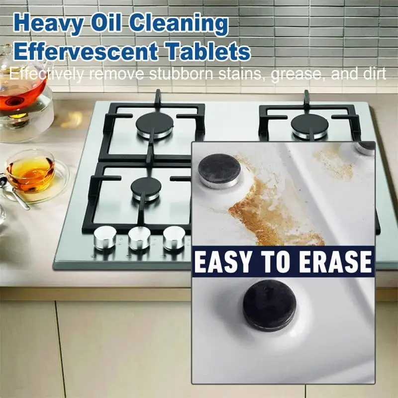 Oil Stain Cleaning Sheet No Longer Need To Scrub Convenient And Easy To Use Clean Effervescent Tablets