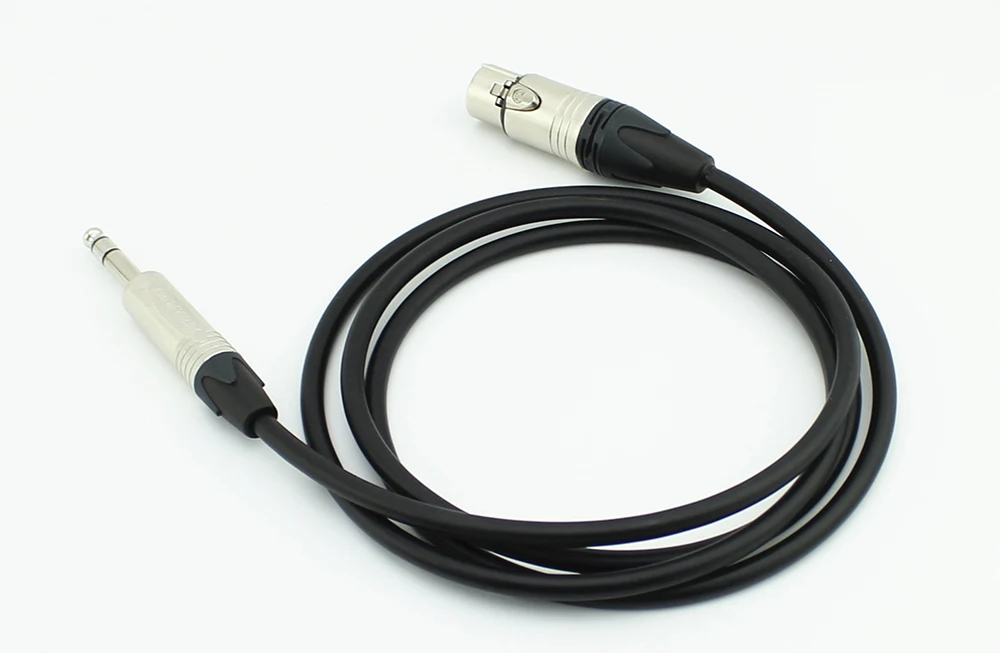 3-poliger XLR-Audio-Stecker/Buchse auf 6,35 mm TRS-Buchse, symmetrisches Kabel, Mikrofonleitung Canare L-2T2S-Draht NC3FXX auf 1/4 NP3X – Detail 9