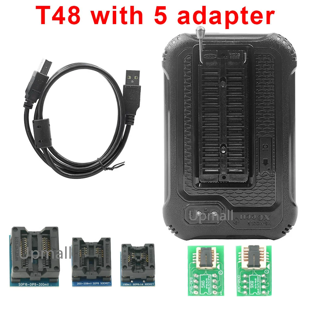 

Free Shipping XGecu T48 Adapter V12.57 Universal Programmer Support NAND/EMMC/MCU/ISP + 5 Adapter