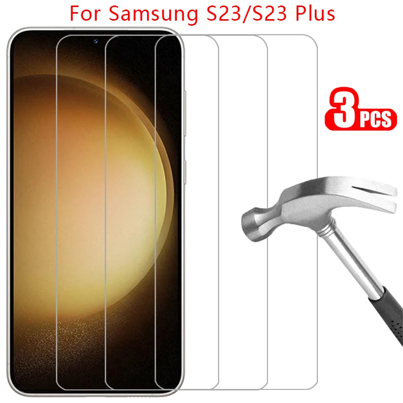 Vetro Temperato Protettivo Per Samsung Galaxy S23 Plus 5G Proteggi Schermo Su Samsungs23 S 23 23 S S23Plus Pellicola Per Telefono Glas Samsun