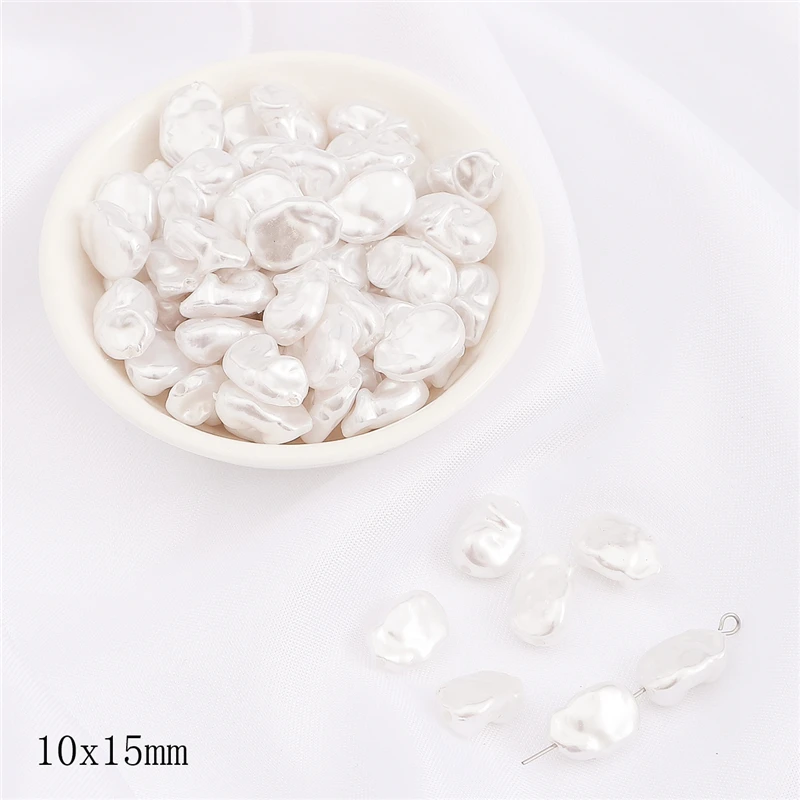 Irregular ABS Imitation Pearl Acrylic Beads for DIY Jewelry and Accessories