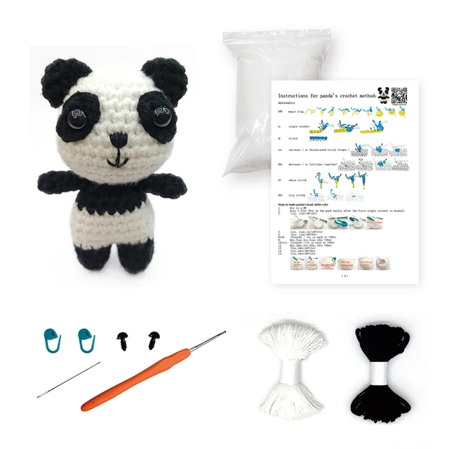 Cute Hand Woven Dinosaur Doll, DIY Crochet Hook Material Bag, Unfinished  Knitting Crafts Kit, Crochet Kit for Beginners Animals - AliExpress