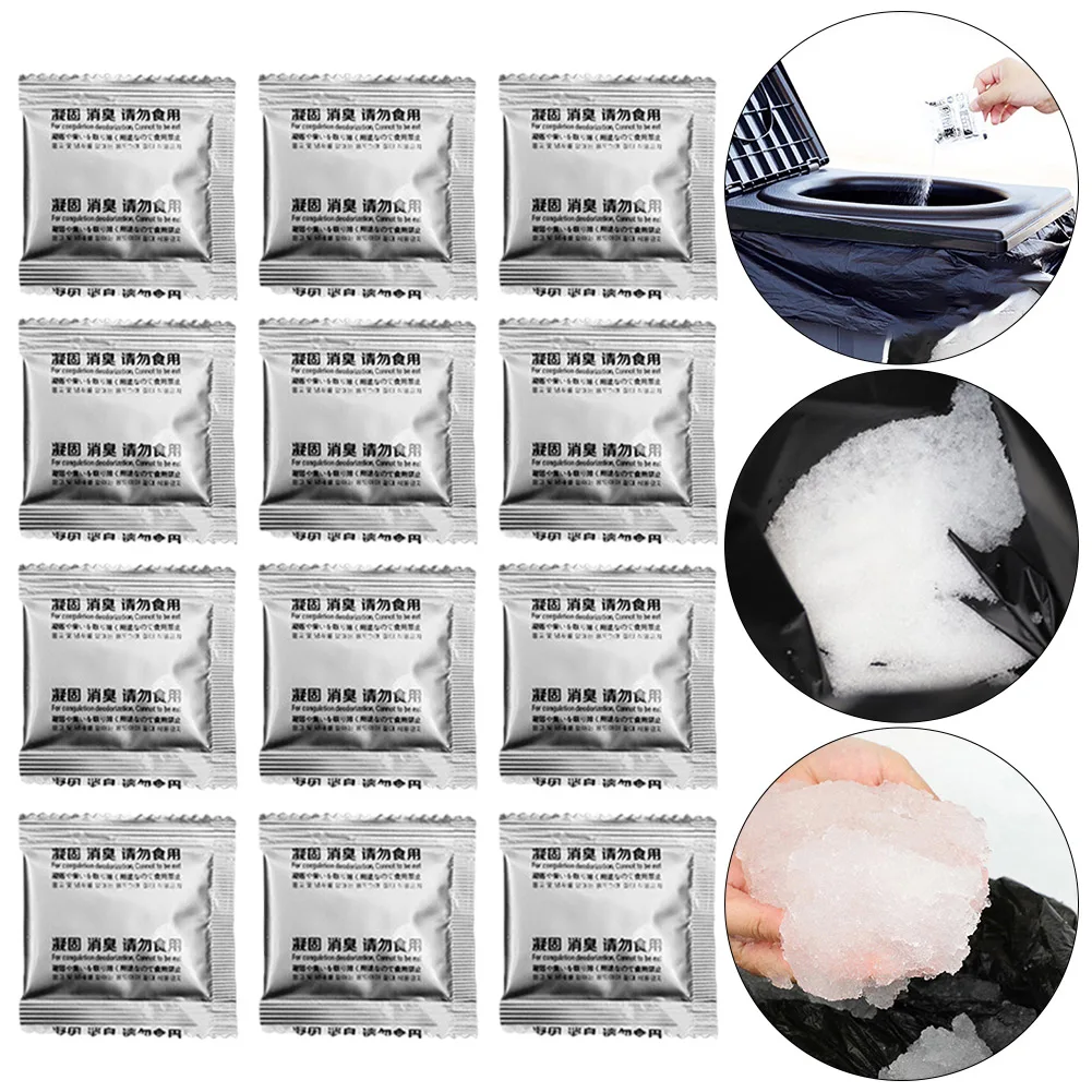 12PCS Camping Toilet Chemicals Liquid Waste Gelling Deodorizing Powder Eco Absorbent Gel for Camping Toilet for Portable Toilet 2