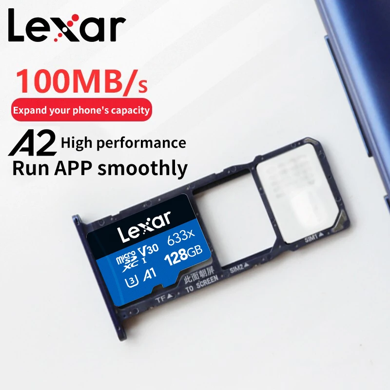 Lexar UHS-I ũ ޸ ī, Class10, 128GB, 32GB, 64GB, 256GB, 512GB, TF ÷ ī,   ķڴ, A1 A2 U3 V30