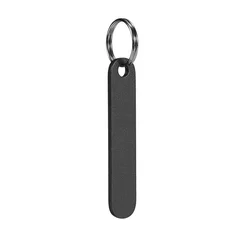 Customized Laser Engraved Stainless Steel Keychain - Unique Personalized Gift - LOGO (Black)