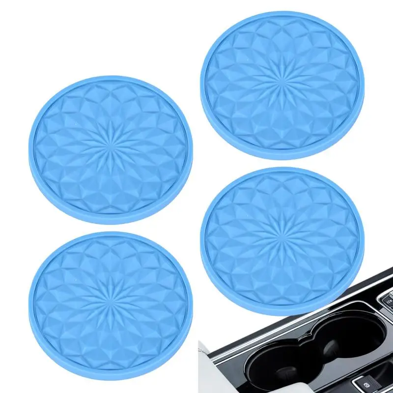 

Подставка для чашки, подставки, 4 шт., Противоскользящий коврик для чашки, 2,75 дюйма, автомобильный держатель для чашки, подходит для большинства автомобилей, дизайн с глубокими сложенными краями