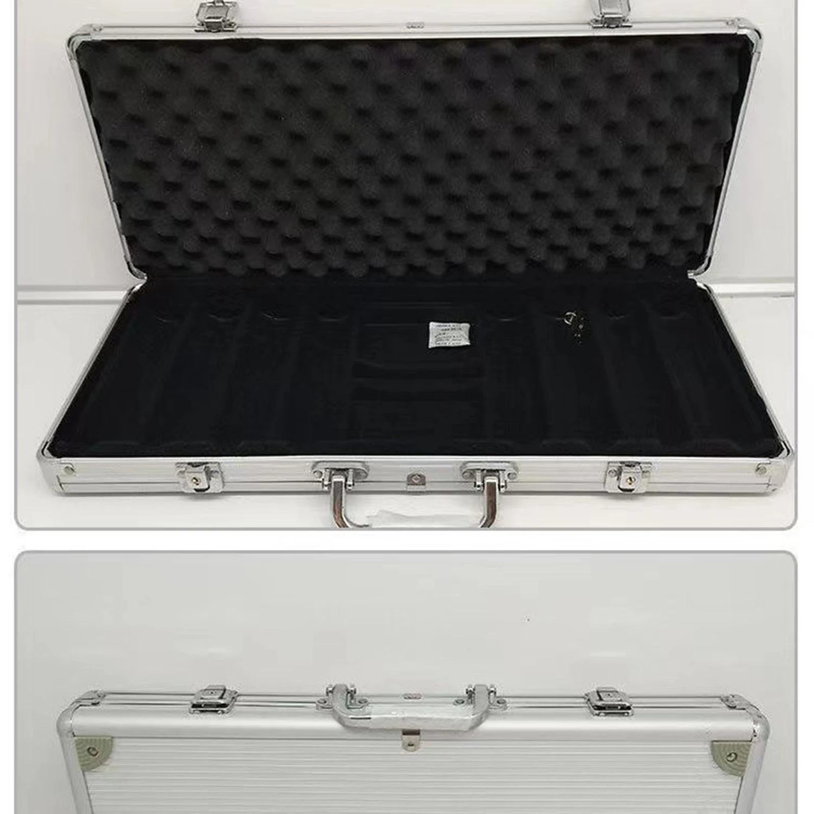Chip Set Holder Chip Carry Case Playing Games with Lock Cards Box Token Box Storage Container for Travel Household Men chip carry case