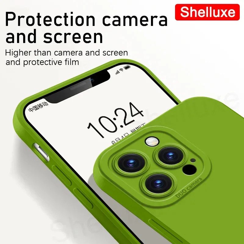 Premium Liquid Silicone Square Soft Case - Shelluxe Series