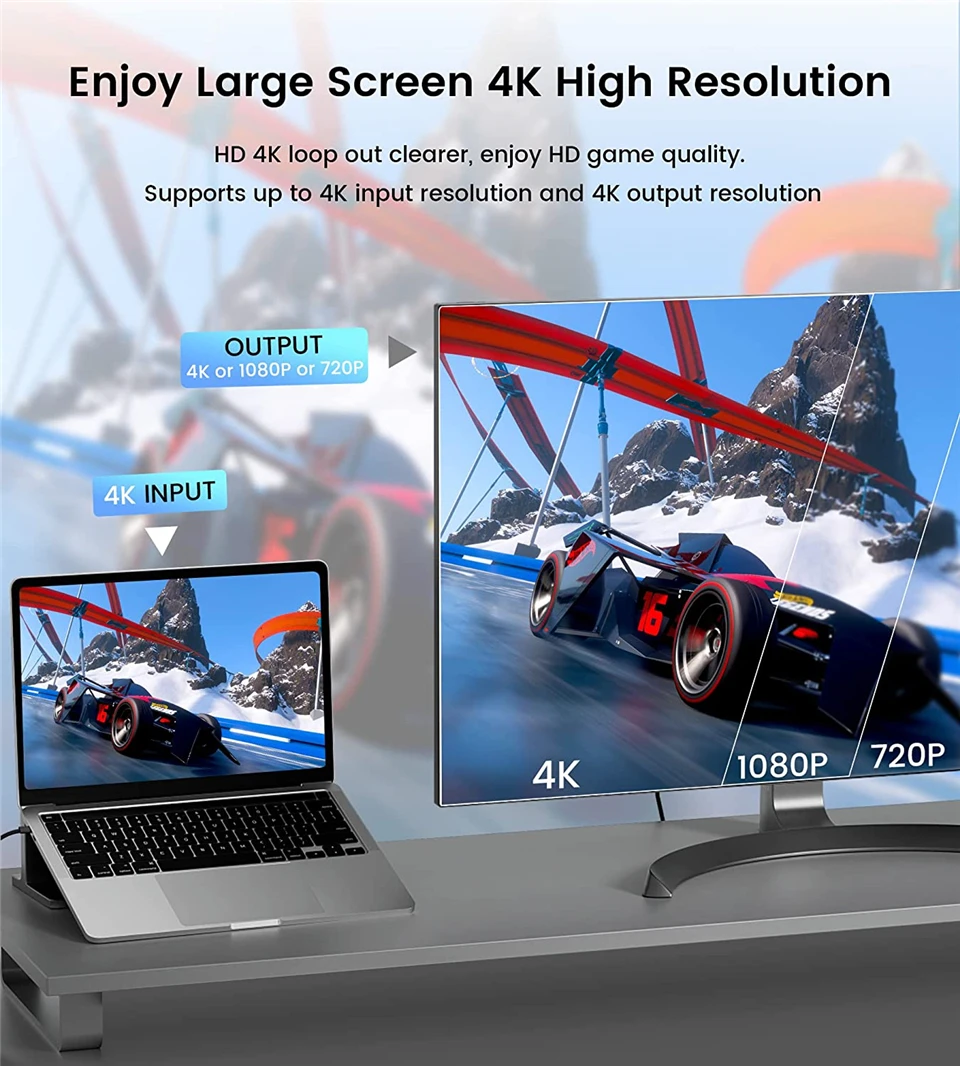 Video Capture Card Navceker 4K Pro USB 3.0 Video Capture Card HDMI-compatible 1080P 60fps HD Video Recorder Grabber For OBS Capturing Game Live