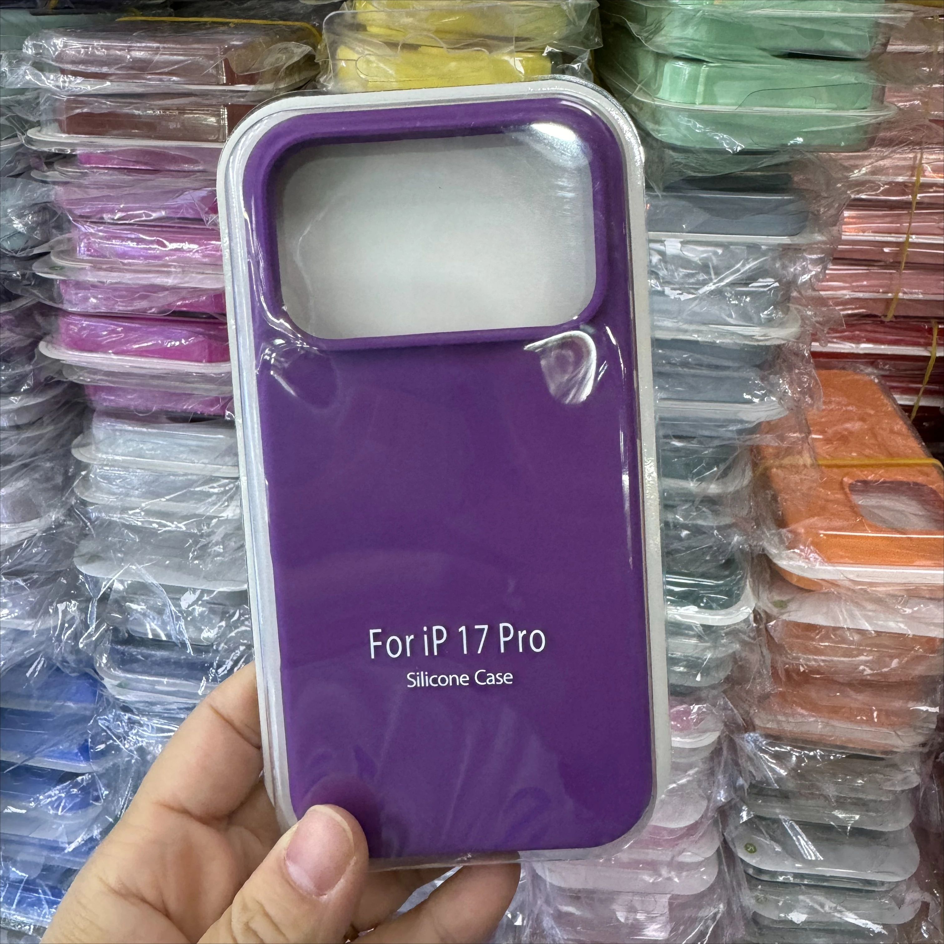 Candy Color Liquid Silicone Anti-Fall Case with Protective Packet Box