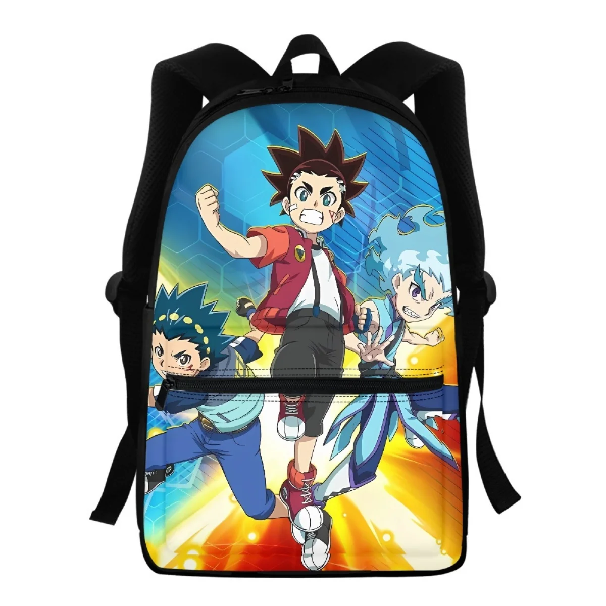 

FORUDESIGNS Beyblade Burst Anime Backpacks School Students Lightweight Bookbags for Class Study Fashion Travel Rucksack