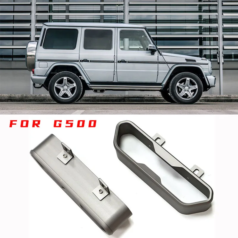 2pcs Rear Car Exhaust Pipe Muffler Tip Decoration Cover For Mercedes