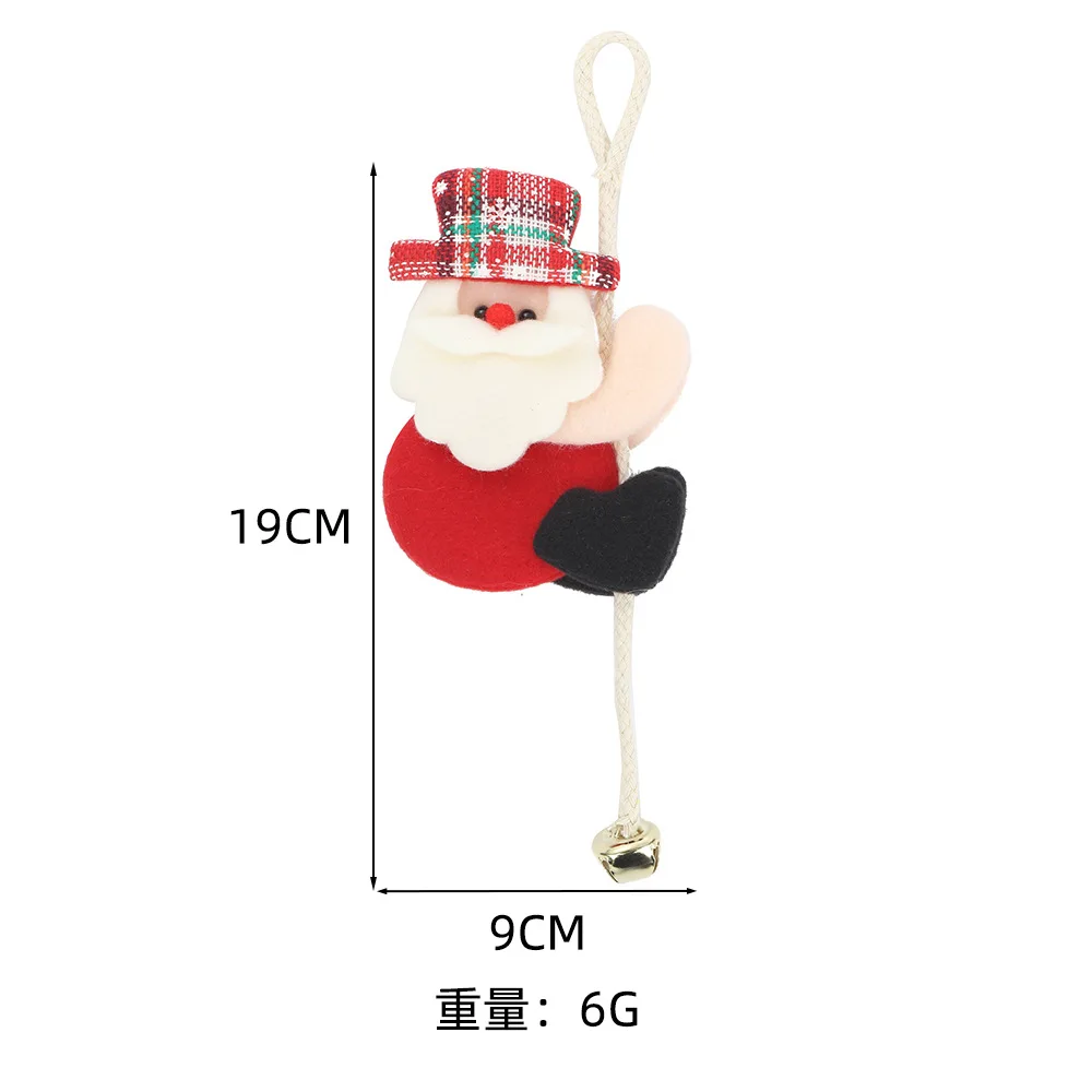 Christmas Tree Decorations Hanging Christmas Ornaments Santa Claus Snowman Elk Decorations Hanging Pendants with Christmas Bell