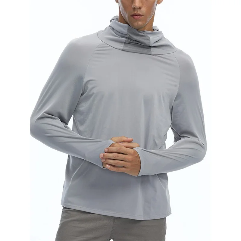 

Men's UPF 50+ Sun Protection Outdoor Lightweight Hoodie Jacket Long Sleeve Hiking Performance Tops Sportwear Casual Outfits