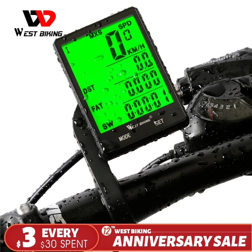 Bike Wireless Bicycle Computer Speedometer Odometer Waterproof Cycling Bike Wireless Bicycle Computer Speedometer Odometer Waterproof Cycling