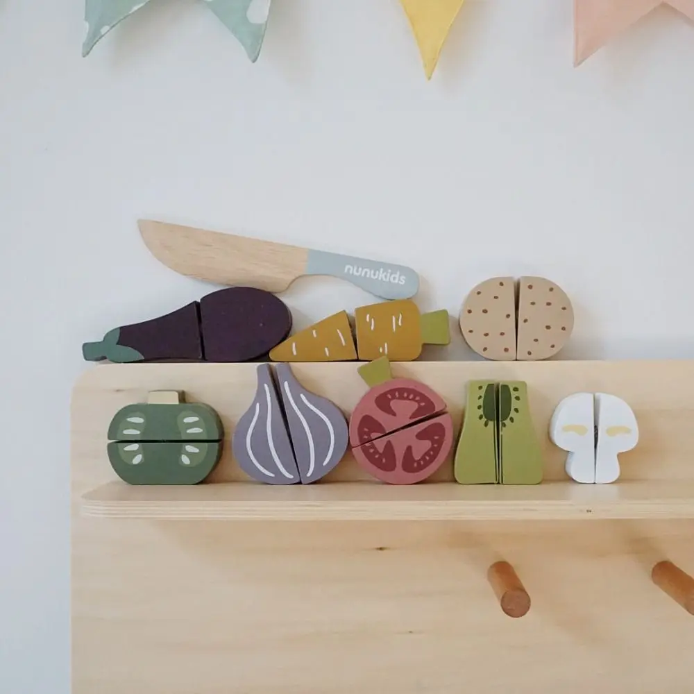 Funny Fruit Cartoon Animal Jigsaw Hamburg Montessori 3d Wooden Puzzle Ice Cream Colorful Baby Wooden Toys Gift