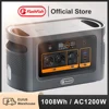 FF Flashfish QE02D Lifepo4 1008Wh Rechargeable Portable Power Station 1200W 315000mAh Solar Generator UPS AC Wireless Battery 2