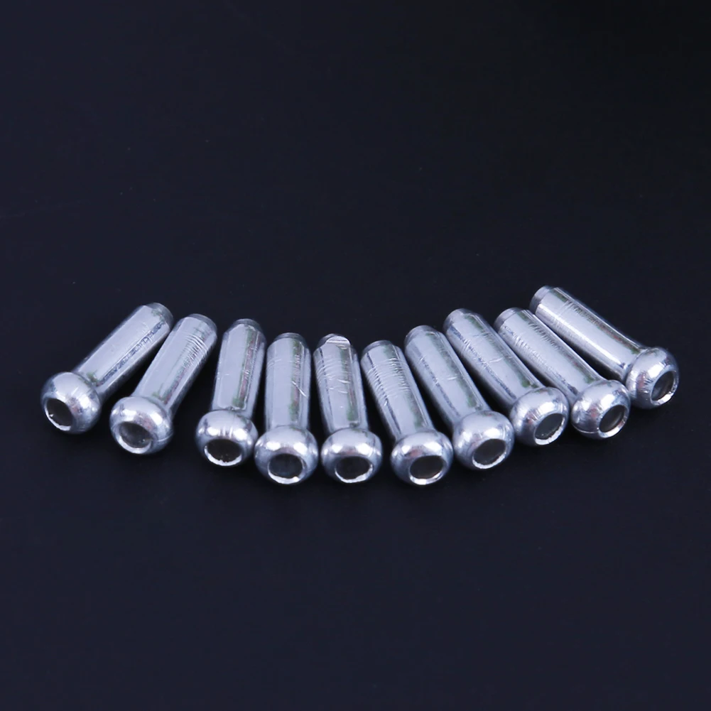 500Pcs Mountain Bike Biciclette Freno Punta Del Cavo In Lega di Alluminio Freno Fine Crimpe Bici Freno Cavo Terminali Tappi