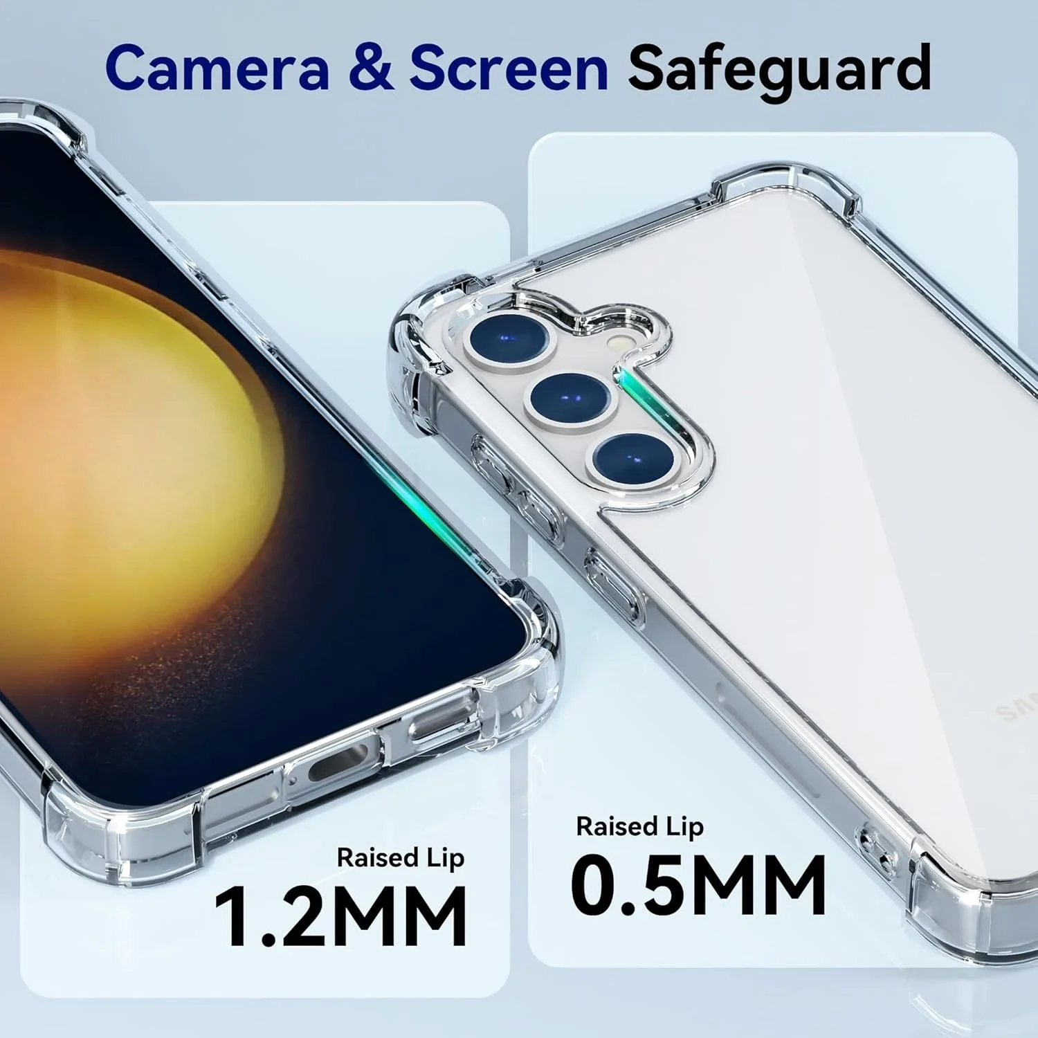 Luxury Transparent Airbag Clear Back Cover - Hybrid Shockproof Hard Case