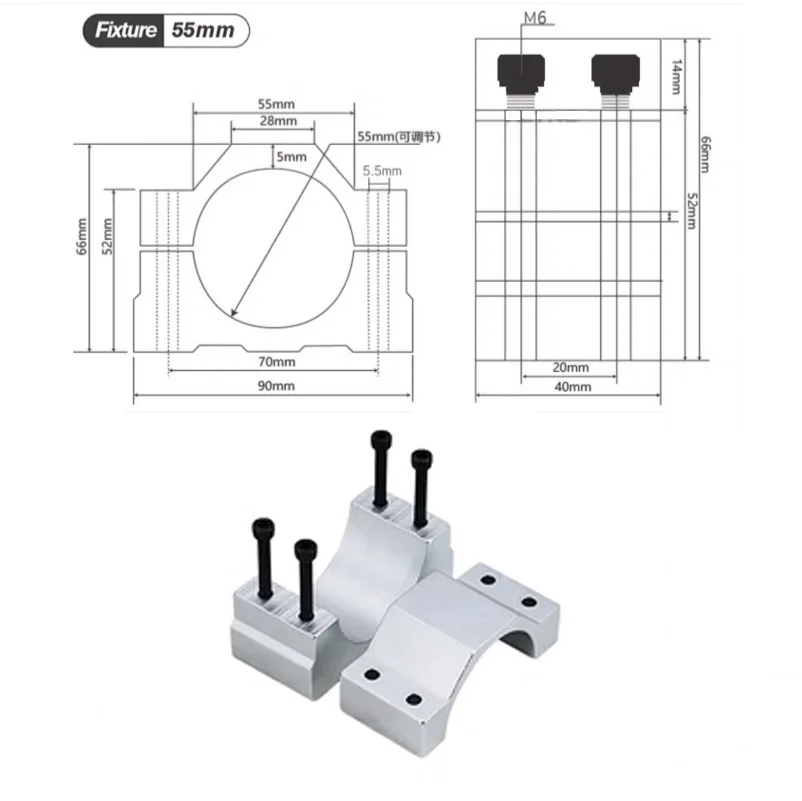 48v 500W ER11 Brushless Spindle 57MM Clamp Screws 48V Brushless Motor Driver 48VDC 10.5A Power Supply