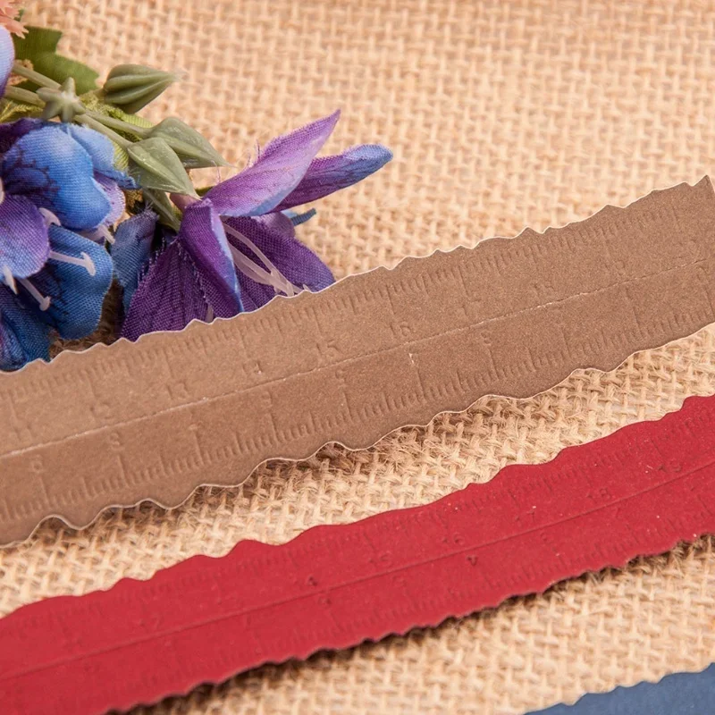 Ruler Metal Cutting Die Creative Irregular Shape Embossing Script Stencils metal cutting dies embossing cutting die cutting dies