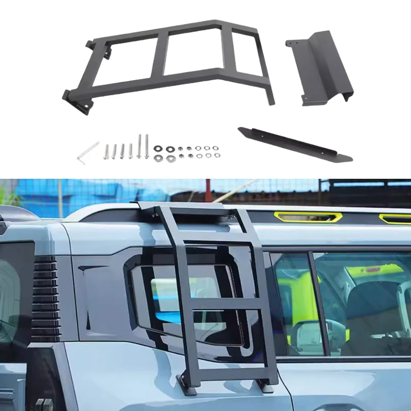 

Лестница для бокового окна заднего вида автомобиля, подходит для ForJETOUR Traveler T2 2023, модификация крыши, вспомогательная педаль, внешние аксессуары для внедорожника