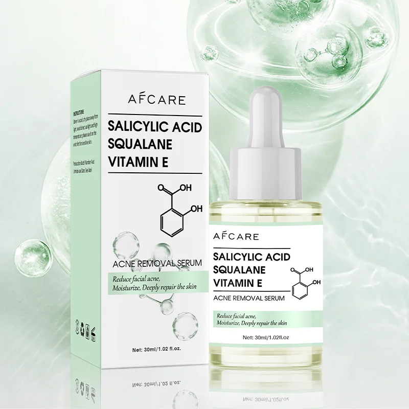 Korean Salicylic Acid Anti-Acne Face Serum Acne Removing Essence Squalane Vitamin E Moisturizing Brightening Skincare Products 4