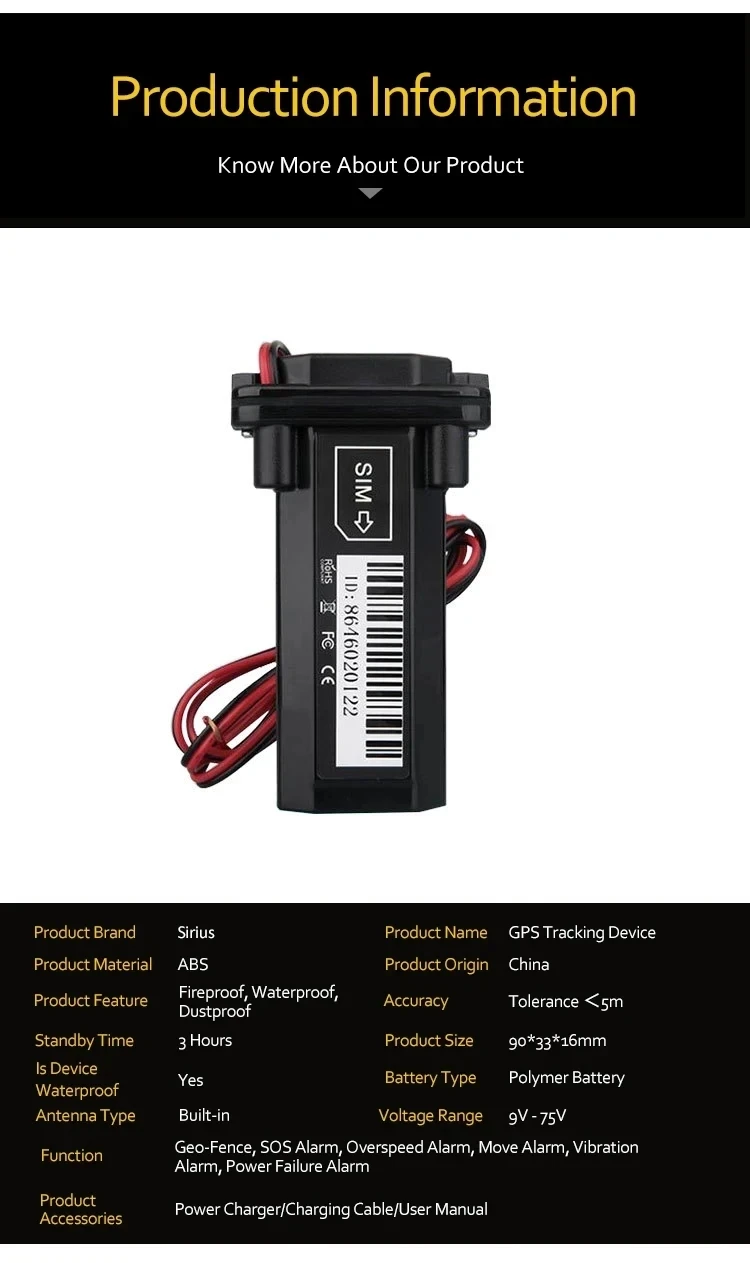 ST901 4Pin Mini GPS Tracker Car Tracker imperme&aacute;vel GPS Tracker com rel&eacute; para carro 4G Controle remoto Construir bateria