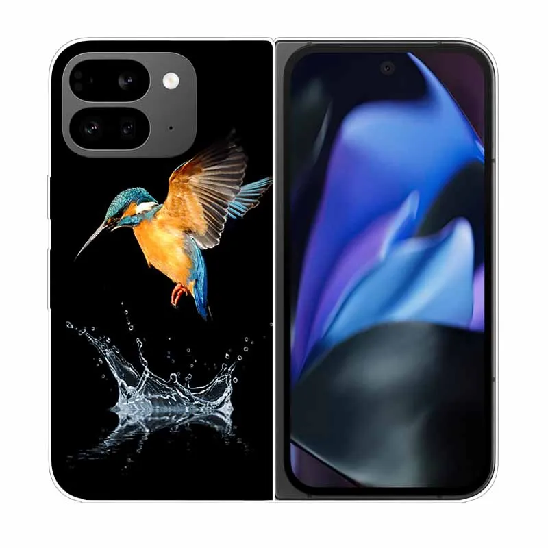 Clear Hard PC Back Cover with Cartoon Design