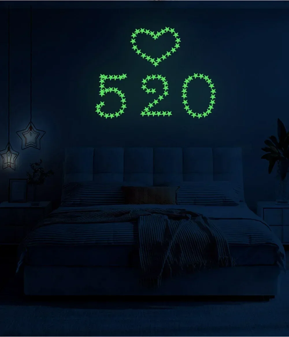 Description Picture 6 of itemNew Luminous Wall Decals Glowing Stickers Wall Stickers for Kids Rooms Dots Stars Ceiling Wall Decals Glow In The Dark