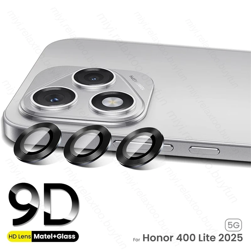 Aluminum Alloy Ring Camera Protector with HD Glass Lens Cover