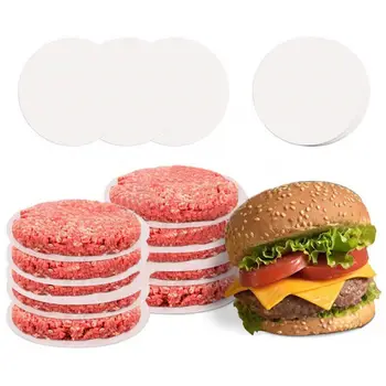 100pcs Baking Paper Liner BBQ Oven Patty Hamburger Paper Cake Non-Stick Baking