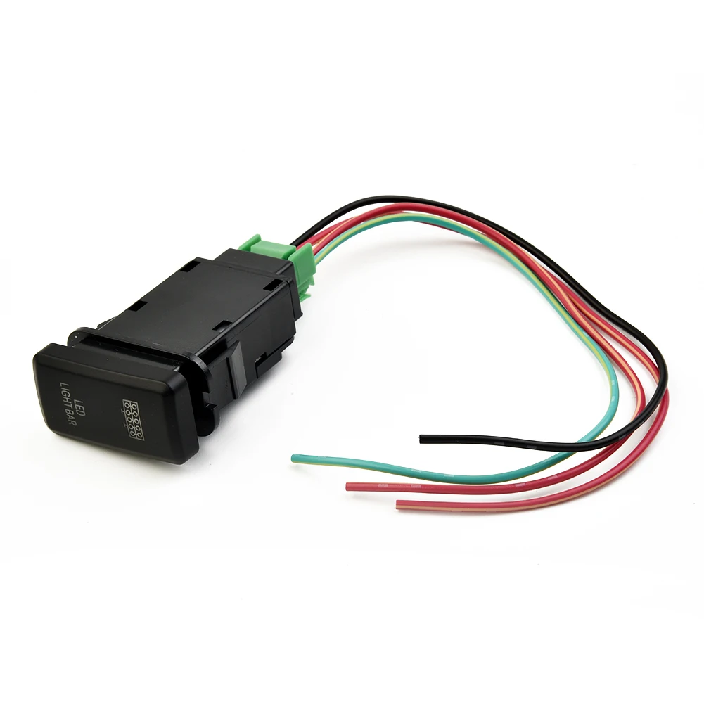 

Button Push Switch Accessories Wear-resistance Heavy Duty Part Bar Cable Connector Dash Heavy duty Kit LED 12V