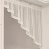 Semi Sheer Curtain Valances Window Topper Sheer Kitchen Tier Swag Privacy Half Window Curtain for Bedroom Living Room Home Decor 5