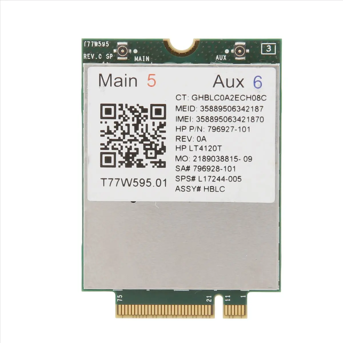 A10I Lt4120 X5 LTE T77W595 796928-001 4G WWAN M.2 150Mbps LTE 모뎀 엘리트 X2 840 850 G3 640 650 645용