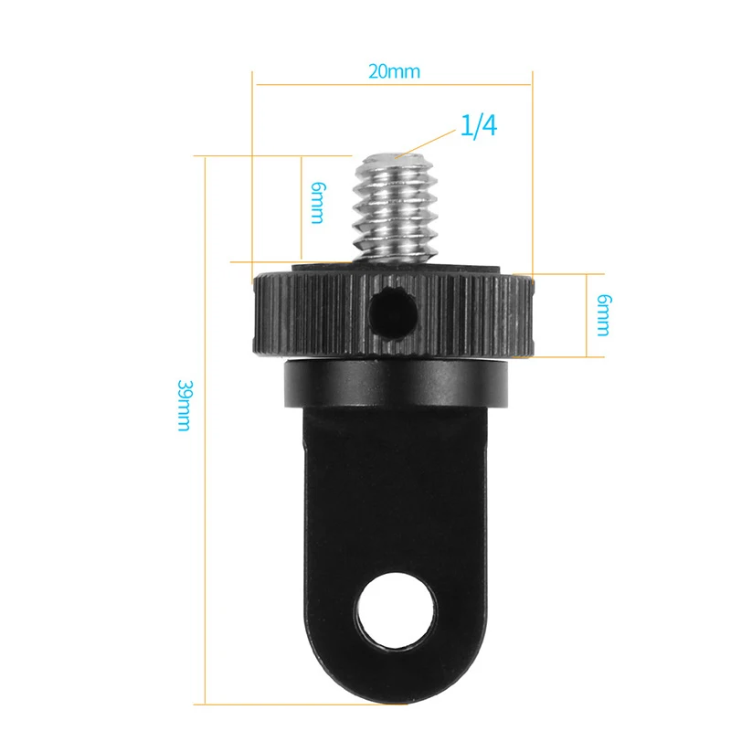 New Stainless Steel 1/4 Screw Mini Tripod Mount Adapter for GoPro Hero 13 insta3