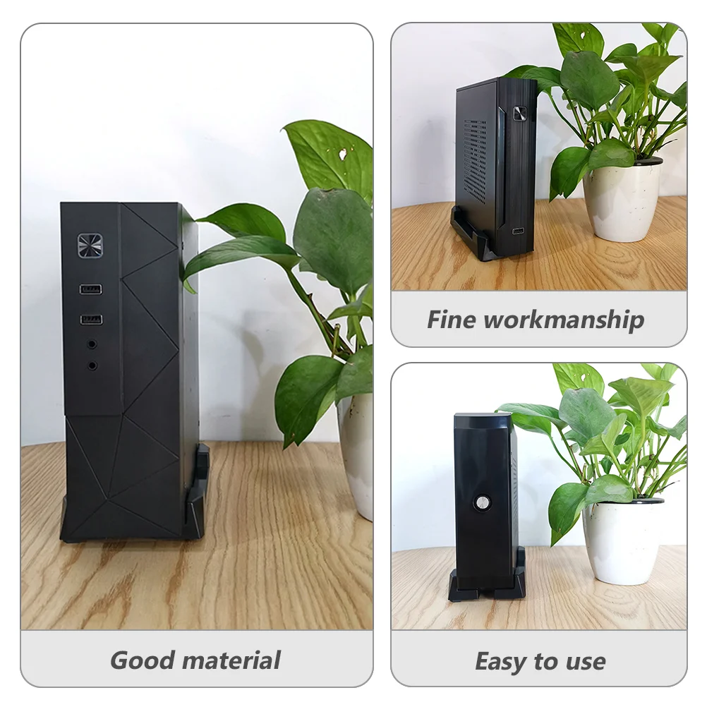 섀시 피트 컴퓨터 스탠드 브래킷 케이스, 탈착식 호스트 Abs CPU 메인프레임 거치대, 바퀴 달린 PC 타워 지지대