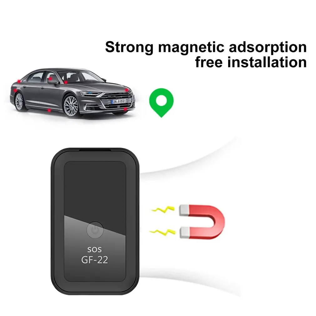 

New GF22 Car Tracker Magnetic Mini Car GPS Locator Anti-Lost Recording Tracking Device With Voice Control Phone Wifi Locator