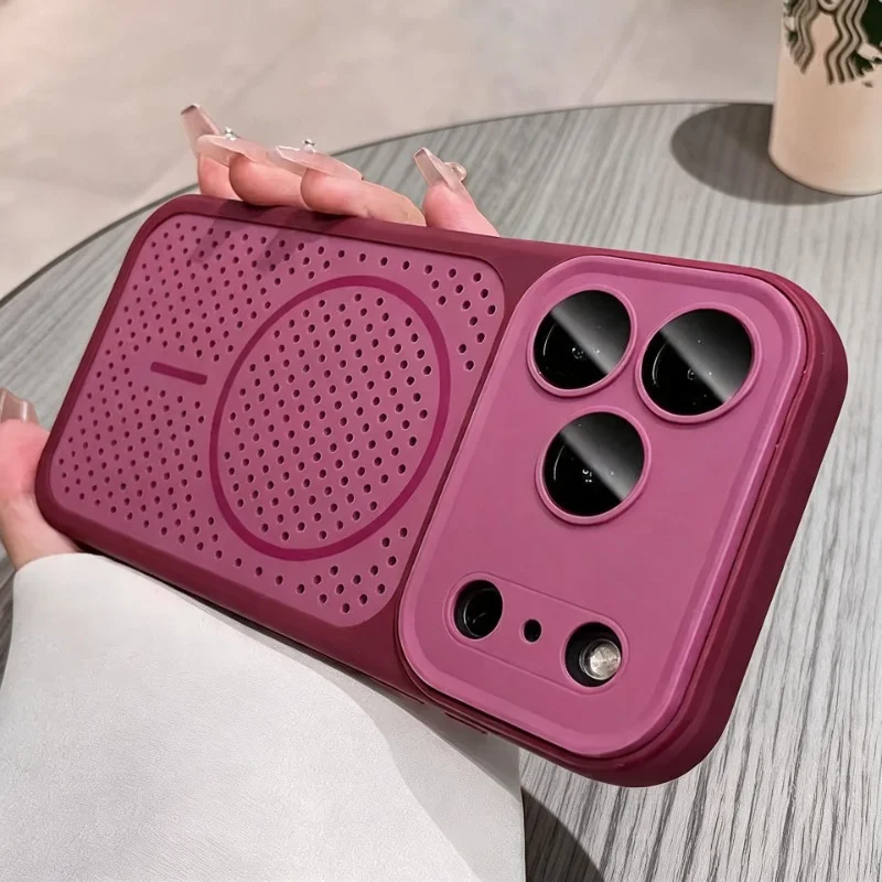 Honeycomb Heat Dissipation Magnetic Shockproof Phone Case
