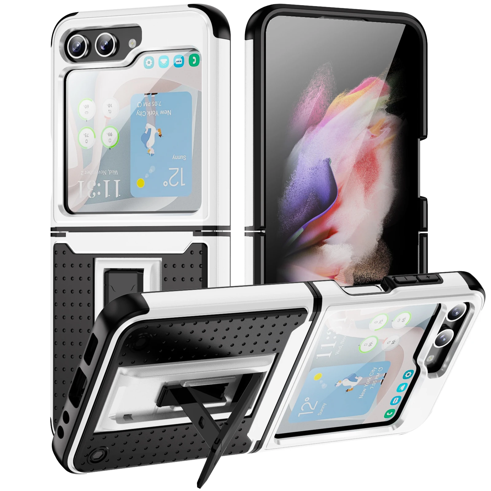 Custodia Portatile Per Samsung Galaxy Z Flip 5 Flip5 Zflip5 5G Flip4 Flip3 Flip 3 4 Accessori Per Telefoni Antiurto Coque