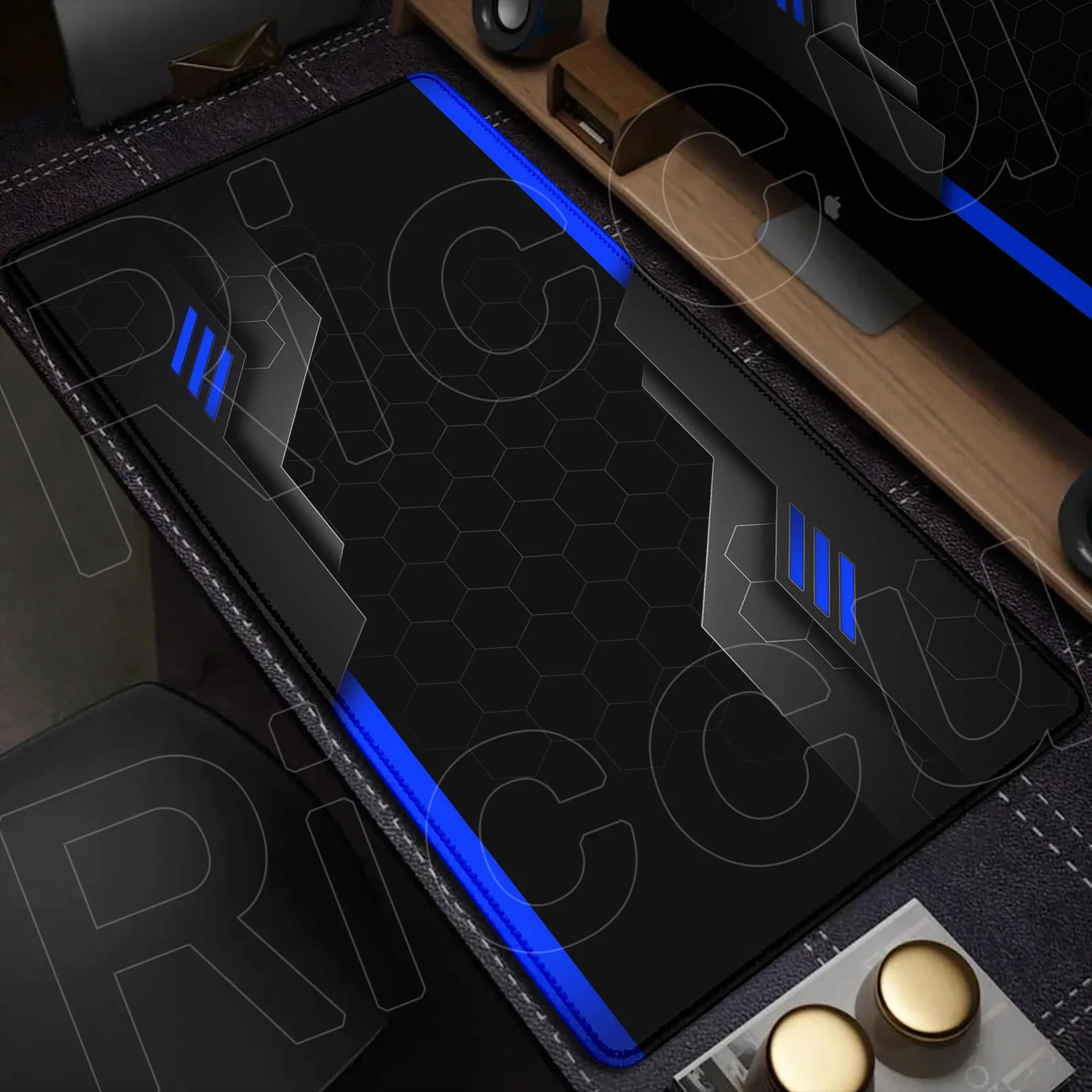 Futuristic Sci-Fi Large Gaming Mouse Pad with Technology-Inspired Design