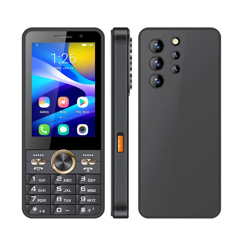 UNIWA HOPE XS24 4G Touch Screen Keypad Phone Android 8.1 2GB+16GB 2500mAh Dual SIM Card Quad Core 3.5Inch Whatsapp GPS Cellphone