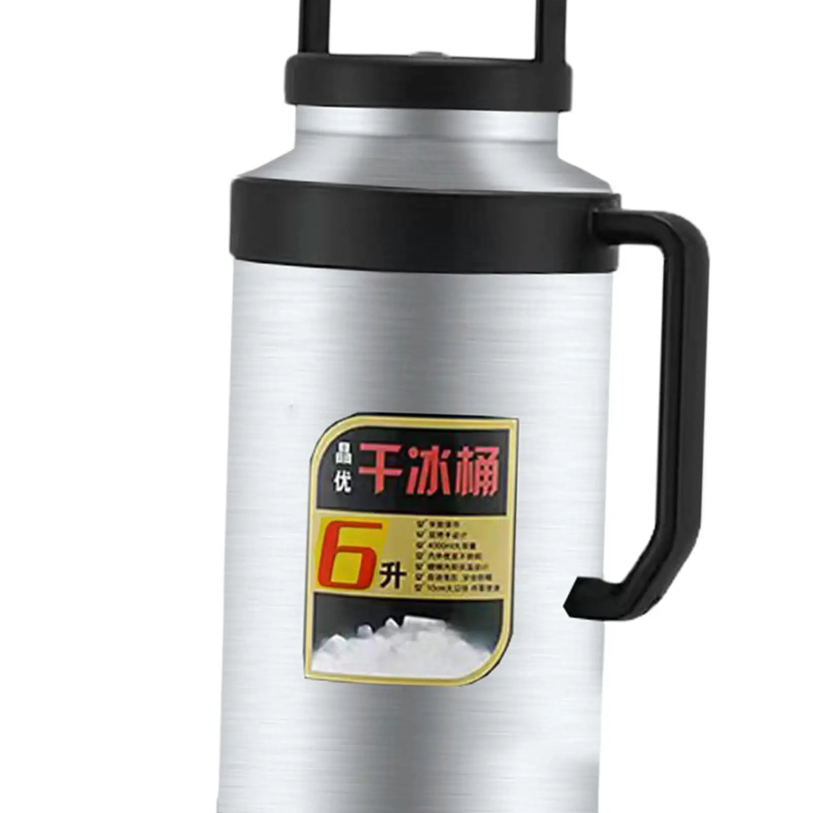 Dry Ice Containers Dry Ice Storage Portable Leakproof Wide Mouth Handle Thermo Pot Thermal Water Bottle for RV Outdoor
