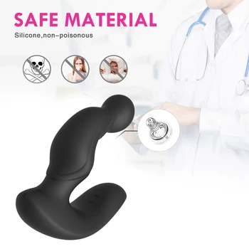 Butt Plug Vibrator Prostate Massager For Men Male Vibrating Anal Plug Erotic Sex Toys Sex shop 360 Rotate Butt Plug Stimulator 4