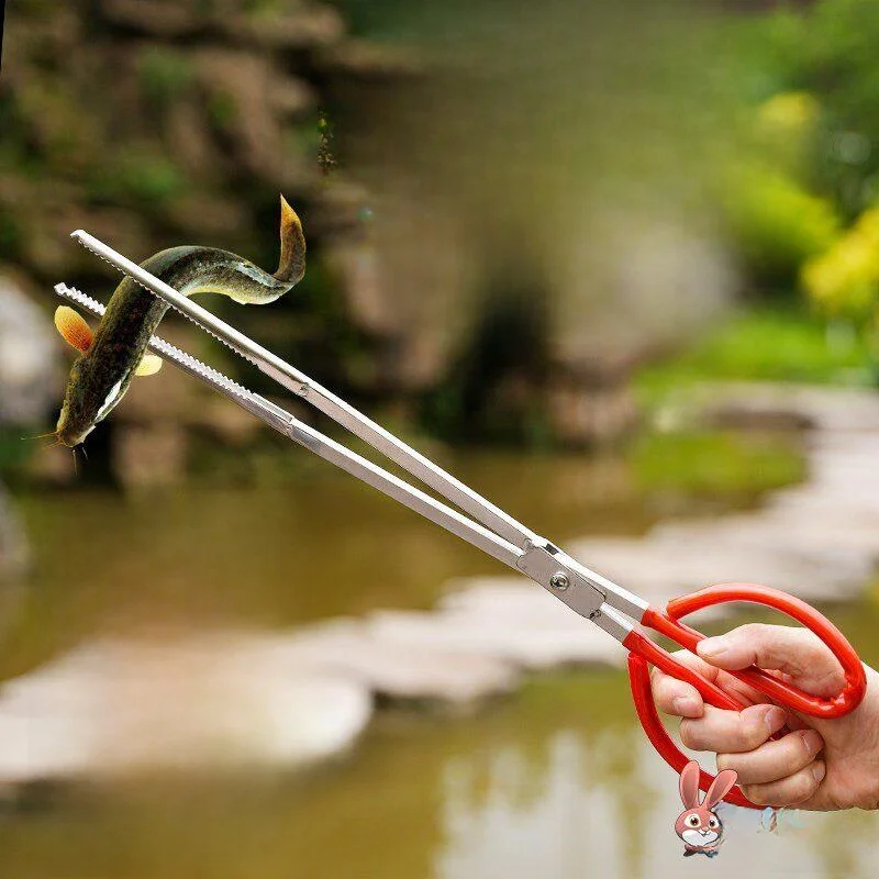 다기능 스테인레스 스틸 생선 집게 새로운 비자성 노란색 갈치 집게 진딧물 게 ..