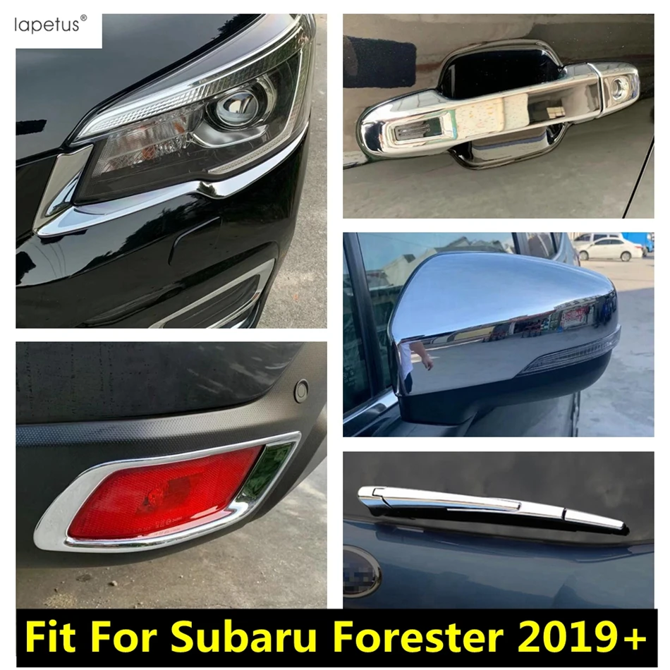 

Rearview Mirror / Head Light Eyebrow / Fog Lamp / Window Wiper / Door Handle Cover Accessories For Subaru Forester 2019 - 2022
