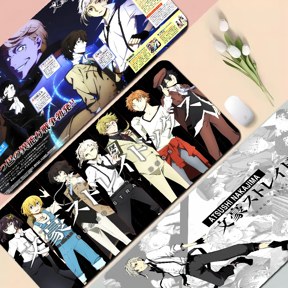 Bungo Stray Dogs Anti-Slip Table Mat Student Mousepad Gamer Computer Keyboard Pad Games Pad for PC Mouse Carpet 2